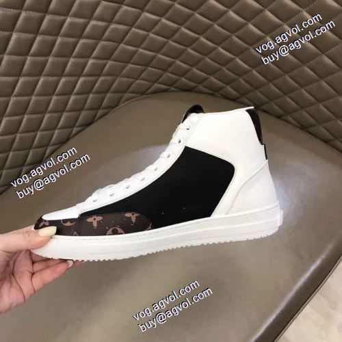 2色可選 ルイ ヴィトンコピー 足馴染みのいい 2021秋冬 ルイ ヴィトン LOUIS VUITTON 芸能人に愛用者続出 ハイトップシューズ ポップ