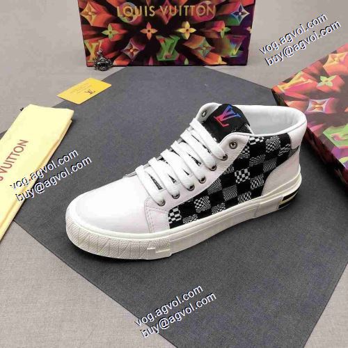 ショートパンツ 確定となる上品 2021秋冬 ルイ ヴィトンコピー ブランド ルイ ヴィトン LOUIS VUITTON レースアップシューズ スニーカー 着用 2色可選