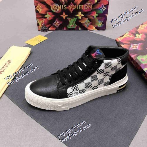 ショートパンツ 確定となる上品 2021秋冬 ルイ ヴィトンコピー ブランド ルイ ヴィトン LOUIS VUITTON レースアップシューズ スニーカー 着用 2色可選