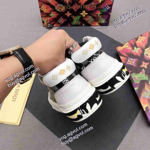 ショートパンツ 確定となる上品 2021秋冬 ルイ ヴィトンコピー ブランド ルイ ヴィトン LOUIS VUITTON レースアップシューズ スニーカー 着用 2色可選