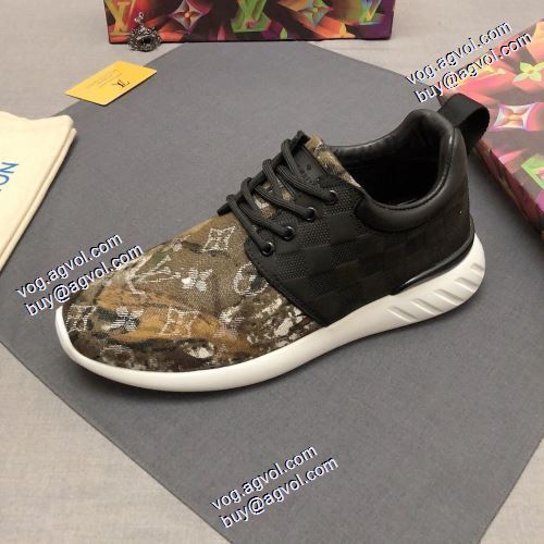 セレブ愛用の超人気商品 2021秋冬 ルイ ヴィトン LOUIS VUITTON ルイ ヴィトン偽物ブランド スニーカー バレーボールシューズ ファッション 人気 2色可選