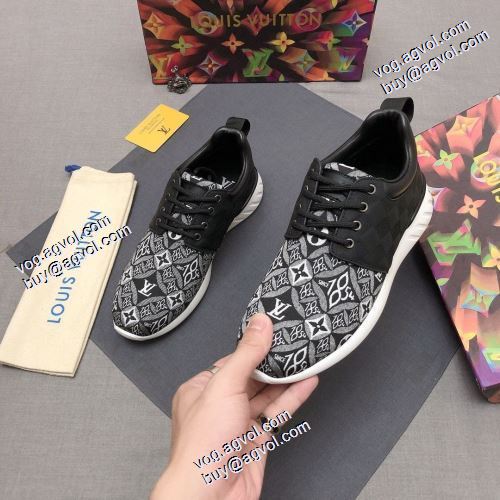 セレブ愛用の超人気商品 2021秋冬 ルイ ヴィトン LOUIS VUITTON ルイ ヴィトン偽物ブランド スニーカー バレーボールシューズ ファッション 人気 2色可選