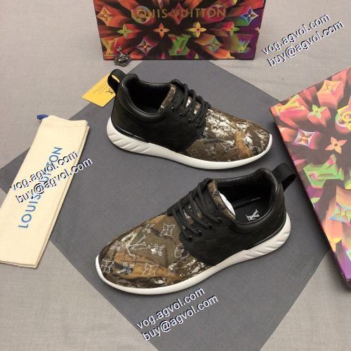 セレブ愛用の超人気商品 2021秋冬 ルイ ヴィトン LOUIS VUITTON ルイ ヴィトン偽物ブランド スニーカー バレーボールシューズ ファッション 人気 2色可選