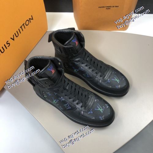 ルイ ヴィトンコピー ブランド 2021秋冬 ルイ ヴィトン LOUIS VUITTON 落ち着いた質感 ハイトップシューズ 2色可選 ポップ 流行や季節に拘らないデザイン