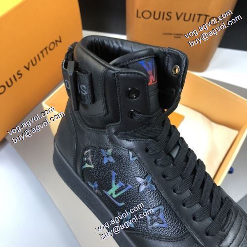 ルイ ヴィトンコピー ブランド 2021秋冬 ルイ ヴィトン LOUIS VUITTON 落ち着いた質感 ハイトップシューズ 2色可選 ポップ 流行や季節に拘らないデザイン