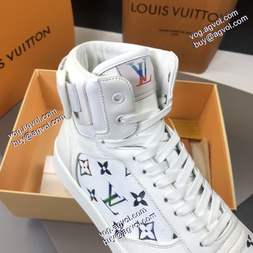 ルイ ヴィトンコピー ブランド 2021秋冬 ルイ ヴィトン LOUIS VUITTON 落ち着いた質感 ハイトップシューズ 2色可選 ポップ 流行や季節に拘らないデザイン