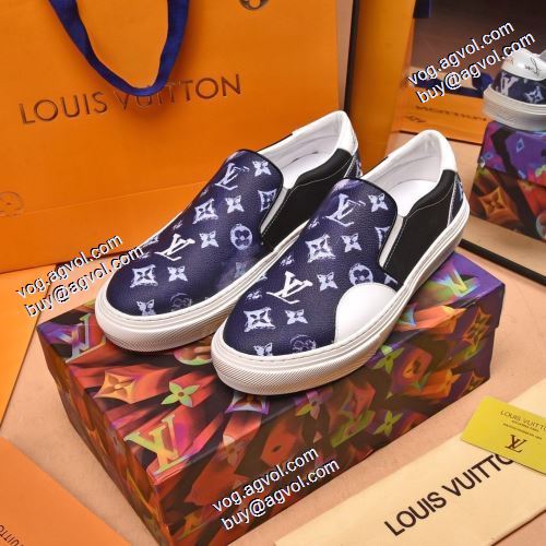 着心地抜群 コンフォート 2021秋冬 ルイ ヴィトン偽物ブランド ルイ ヴィトン LOUIS VUITTON カジュアルシューズ 脱ぎ履きしやすい/着脱しやすい 