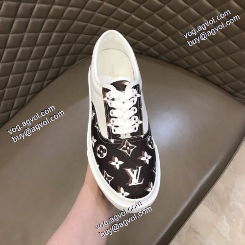 2021秋冬 ルイ ヴィトン LOUIS VUITTON ルイ ヴィトンブランドコピー セレブ愛用の超人気商品 カジュアルシューズ 2色可選 飽きの来ない レースアップシューズ