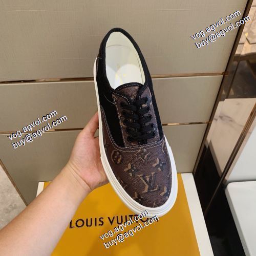 2021秋冬 ルイ ヴィトン LOUIS VUITTON ルイ ヴィトンブランドコピー セレブ愛用の超人気商品 カジュアルシューズ 2色可選 飽きの来ない レースアップシューズ