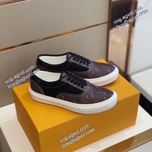 2021秋冬 ルイ ヴィトン LOUIS VUITTON ルイ ヴィトンブランドコピー セレブ愛用の超人気商品 カジュアルシューズ 2色可選 飽きの来ない レースアップシューズ