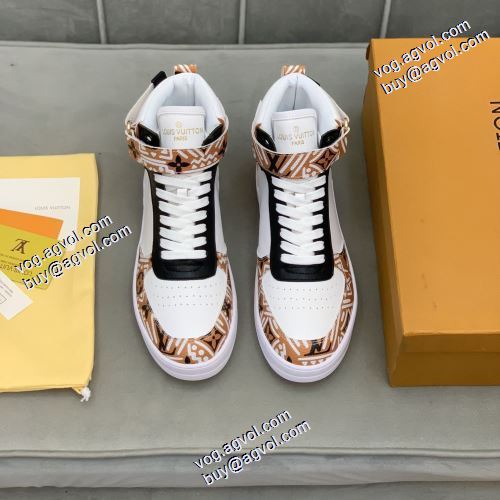 完成度の高い逸品 2021秋冬 ファッション 人気 ルイ ヴィトンスーパーコピー ルイ ヴィトン LOUIS VUITTON ハイトップシューズ オリジナル