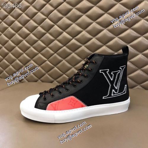 ハイトップシューズ 2021秋冬 ルイ ヴィトンコピー ブランド ルイ ヴィトン LOUIS VUITTON 綺麗に決まるフォルム！2色可選 オリジナル キャンバススニーカー