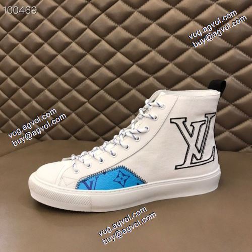 ハイトップシューズ 2021秋冬 ルイ ヴィトンコピー ブランド ルイ ヴィトン LOUIS VUITTON 綺麗に決まるフォルム！2色可選 オリジナル キャンバススニーカー