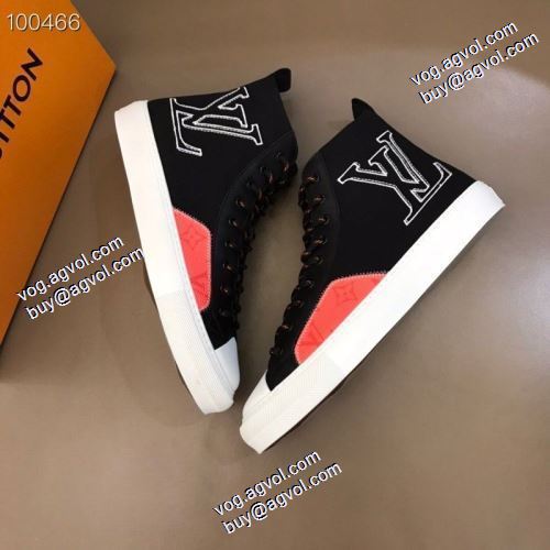 ハイトップシューズ 2021秋冬 ルイ ヴィトンコピー ブランド ルイ ヴィトン LOUIS VUITTON 綺麗に決まるフォルム！2色可選 オリジナル キャンバススニーカー