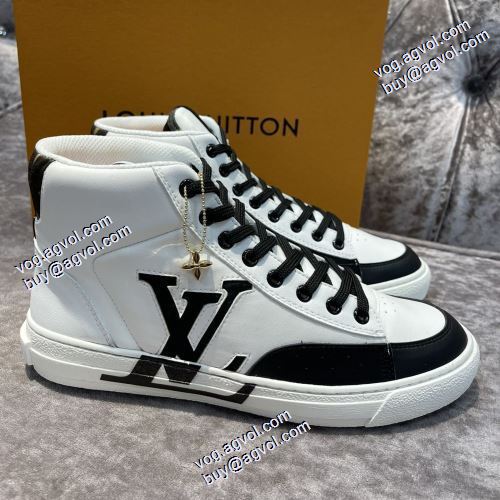 3色可選 2021秋冬 着心地抜群 ルイ ヴィトン偽物ブランド ルイ ヴィトン LOUIS VUITTON 着用 ハイトップシューズ 歩きやすい　疲れない　痛くない 