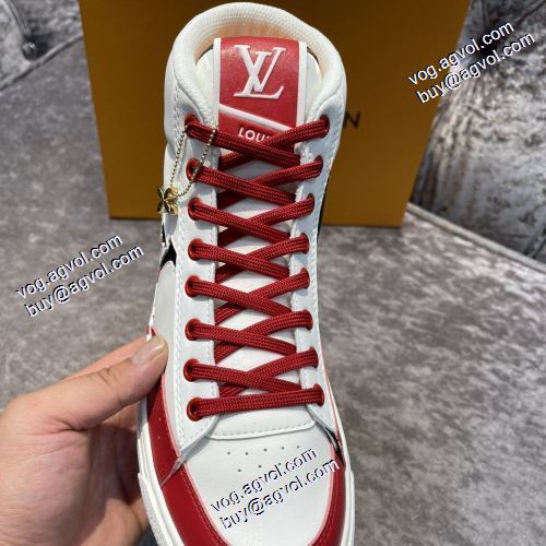 3色可選 2021秋冬 着心地抜群 ルイ ヴィトン偽物ブランド ルイ ヴィトン LOUIS VUITTON 着用 ハイトップシューズ 歩きやすい　疲れない　痛くない 