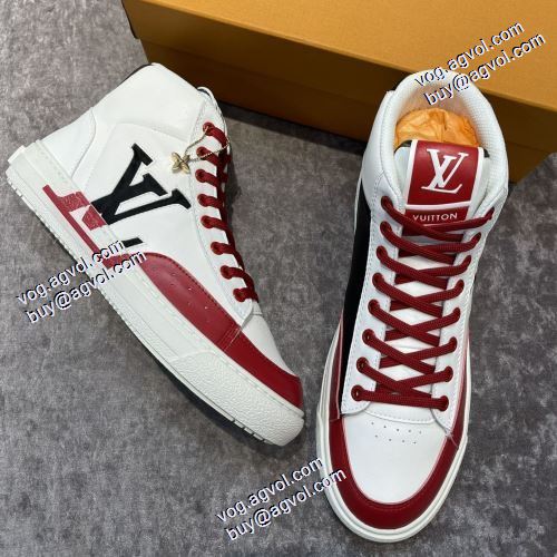 3色可選 2021秋冬 着心地抜群 ルイ ヴィトン偽物ブランド ルイ ヴィトン LOUIS VUITTON 着用 ハイトップシューズ 歩きやすい　疲れない　痛くない 