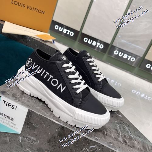ルイ ヴィトンコピー 2021秋冬 ルイ ヴィトン LOUIS VUITTON 早くも完売している スニーカー 2色可選 飽きの来ない レースアップシューズ