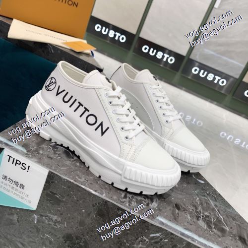 ルイ ヴィトンコピー 2021秋冬 ルイ ヴィトン LOUIS VUITTON 早くも完売している スニーカー 2色可選 飽きの来ない レースアップシューズ