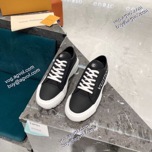 ルイ ヴィトンコピー 2021秋冬 ルイ ヴィトン LOUIS VUITTON 早くも完売している スニーカー 2色可選 飽きの来ない レースアップシューズ