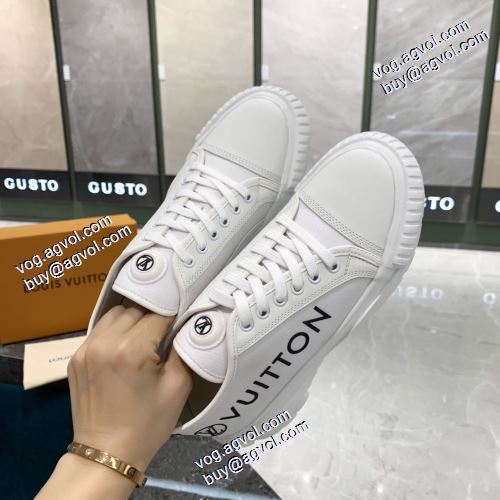 ルイ ヴィトンコピー 2021秋冬 ルイ ヴィトン LOUIS VUITTON 早くも完売している スニーカー 2色可選 飽きの来ない レースアップシューズ