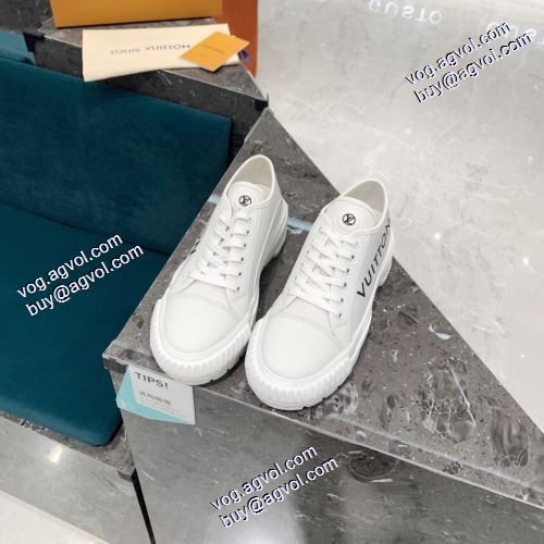 ルイ ヴィトンコピー 2021秋冬 ルイ ヴィトン LOUIS VUITTON 早くも完売している スニーカー 2色可選 飽きの来ない レースアップシューズ