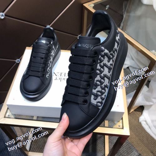 2021秋冬 アレキサンダー マックイーン 2色可選 ランニングシューズ alexander mcqueen コピー商品 極上シューズ 高級感ある 脱ぎ履きしやすい/着脱しやすい ロードジョグ