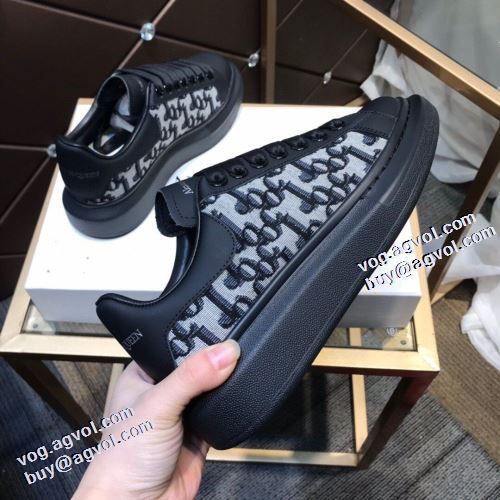 2021秋冬 アレキサンダー マックイーン 2色可選 ランニングシューズ alexander mcqueen コピー商品 極上シューズ 高級感ある 脱ぎ履きしやすい/着脱しやすい ロードジョグ