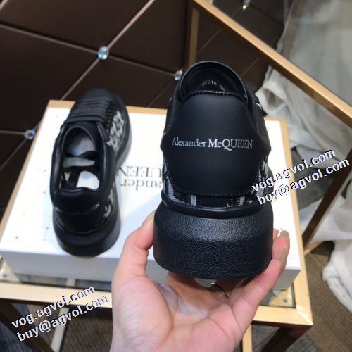 2021秋冬 アレキサンダー マックイーン 2色可選 ランニングシューズ alexander mcqueen コピー商品 極上シューズ 高級感ある 脱ぎ履きしやすい/着脱しやすい ロードジョグ