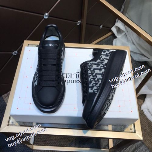 2021秋冬 アレキサンダー マックイーン 2色可選 ランニングシューズ alexander mcqueen コピー商品 極上シューズ 高級感ある 脱ぎ履きしやすい/着脱しやすい ロードジョグ