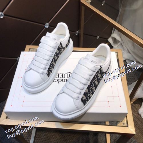 2021秋冬 アレキサンダー マックイーン 2色可選 ランニングシューズ alexander mcqueen コピー商品 極上シューズ 高級感ある 脱ぎ履きしやすい/着脱しやすい ロードジョグ