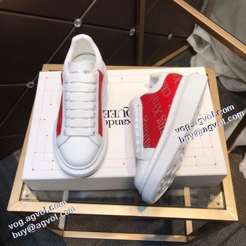 人気 ランキング 2021秋冬 アレキサンダー マックイーン ブランド 偽物 通販 alexander mcqueen  軽い履き心地 フラットシューズ フルグレインレザー 柔軟 高機能防滑ソール