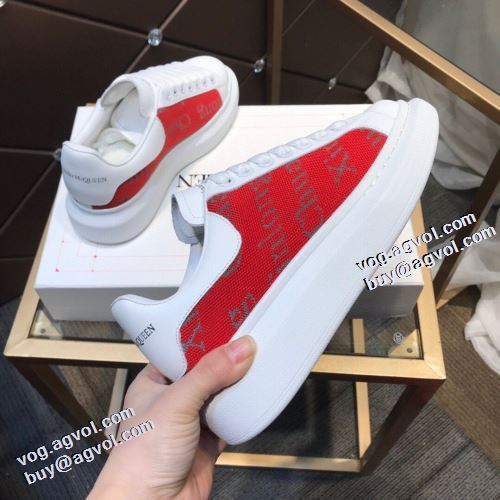 人気 ランキング 2021秋冬 アレキサンダー マックイーン ブランド 偽物 通販 alexander mcqueen  軽い履き心地 フラットシューズ フルグレインレザー 柔軟 高機能防滑ソール