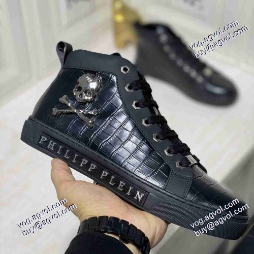 メンズ　レースアップ 最安値に挑戦 2021春夏 フィリッププレイン PHILIPP PLEIN 高機能防滑ソール PHILIPP PLEINブランド コピー