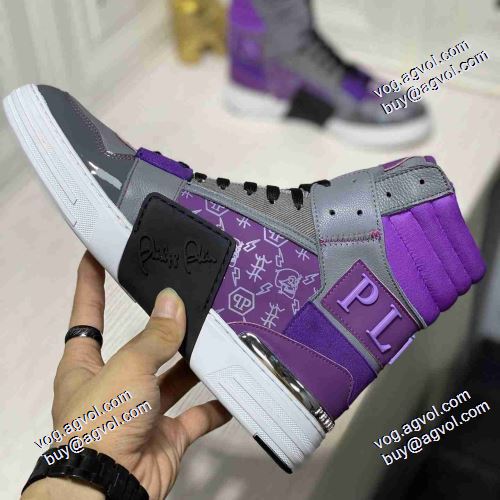 2021春夏 フィリッププレイン PHILIPP PLEIN ハイカットスニーカー 冬用防寒 希少価値大！PHILIPP PLEIN偽物ブランド