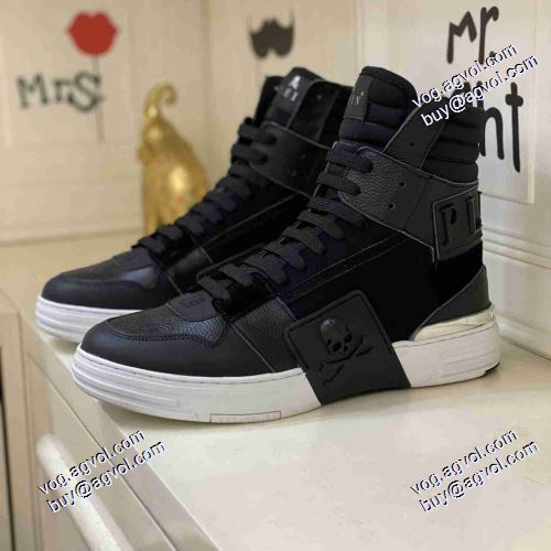 コスパ最高のプライス 人気商品登場 フィリッププレインスーパーコピー 2021春夏 フィリッププレイン PHILIPP PLEIN 3色可選 ハイトップシューズ