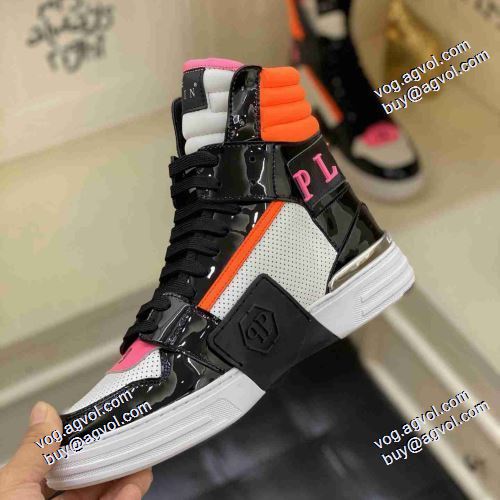 コスパ最高のプライス 人気商品登場 フィリッププレインスーパーコピー 2021春夏 フィリッププレイン PHILIPP PLEIN 3色可選 ハイトップシューズ