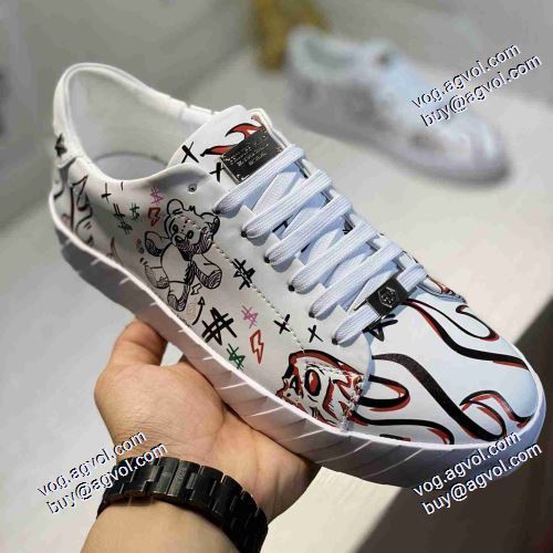 フラットシューズ 2色可選 脱ぎ履きしやすい/着脱しやすい 2021春夏 フィリッププレイン PHILIPP PLEIN 大絶賛の履き心地!フィリッププレインコピーブランド