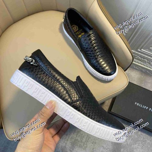 極上シューズ 人気ブランド 2021春夏 フィリッププレイン PHILIPP PLEIN スリップオン 2色可選 フィリッププレインスーパーコピー