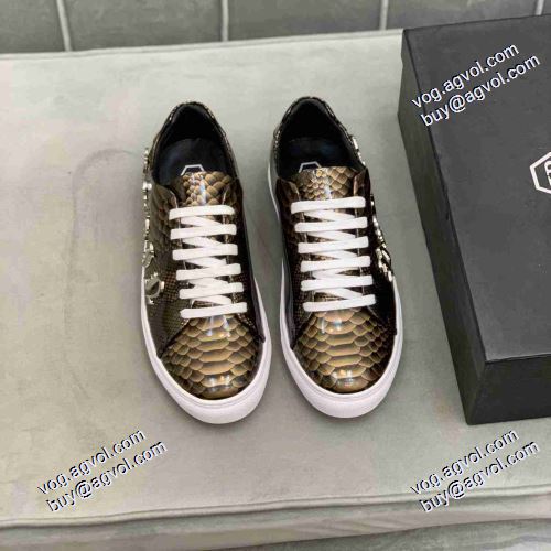 ローヒール ポップ 2色可選 2021春夏 フィリッププレイン PHILIPP PLEIN 海外セレブ愛用 フィリッププレインブランドコピー