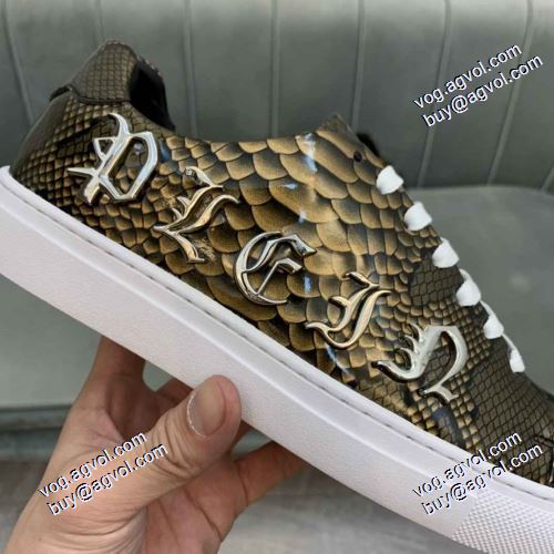 ローヒール ポップ 2色可選 2021春夏 フィリッププレイン PHILIPP PLEIN 海外セレブ愛用 フィリッププレインブランドコピー
