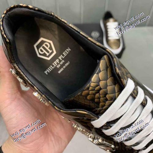 ローヒール ポップ 2色可選 2021春夏 フィリッププレイン PHILIPP PLEIN 海外セレブ愛用 フィリッププレインブランドコピー
