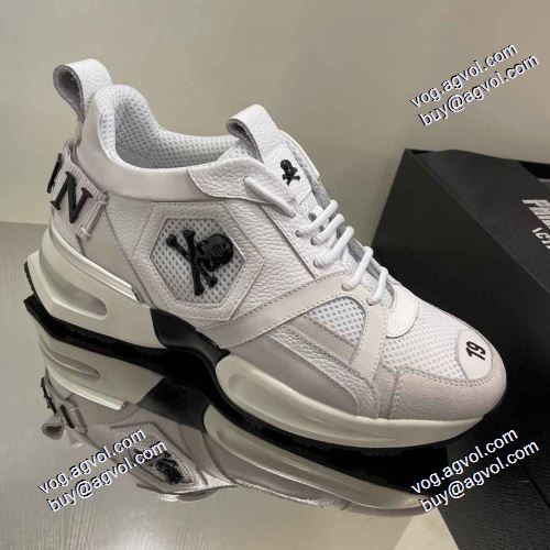 ロードジョグ サイズ豊富 2021春夏 フィリッププレイン PHILIPP PLEIN ランニングシューズ  2色可選 PHILIPP PLEINコピー
