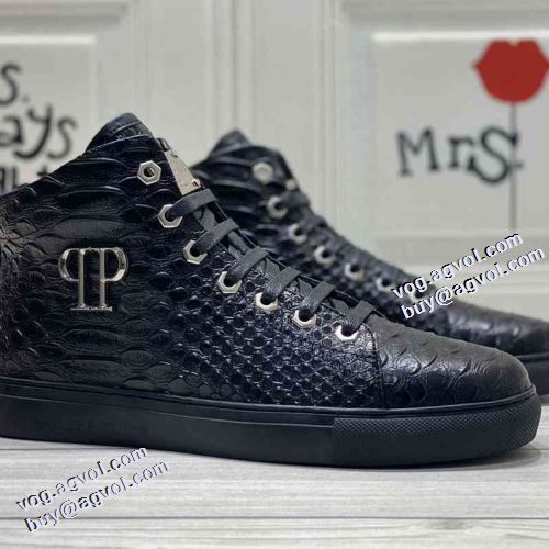 2021秋冬 フィリッププレインコピー 先行販売 フィリッププレイン PHILIPP PLEIN ハイカットスニーカー 冬用防寒 高機能防滑ソール 軽い履き心地