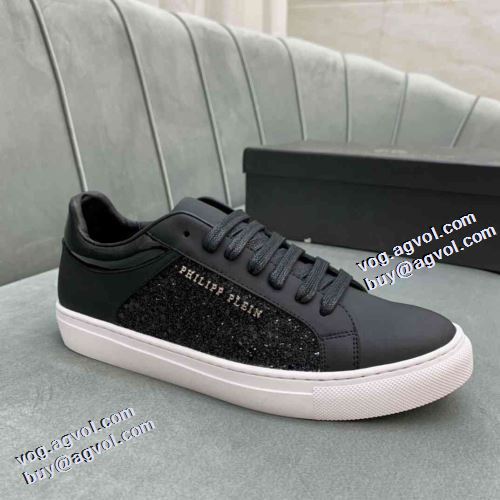 2021秋冬 フィリッププレイン PHILIPP PLEIN フラットシューズ ジョギング ナチュラルな素材感 滑りにくい フィリッププレインブランド コピー 着心地抜群
