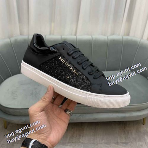 2021秋冬 フィリッププレイン PHILIPP PLEIN フラットシューズ ジョギング ナチュラルな素材感 滑りにくい フィリッププレインブランド コピー 着心地抜群