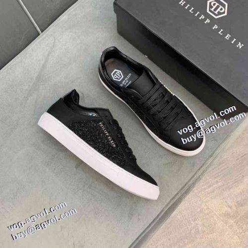 2021秋冬 フィリッププレイン PHILIPP PLEIN フラットシューズ ジョギング ナチュラルな素材感 滑りにくい フィリッププレインブランド コピー 着心地抜群