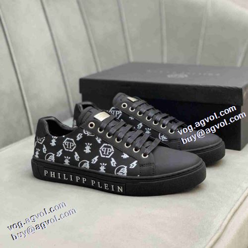 2021秋冬 フィリッププレイン PHILIPP PLEIN 4色可選 フラットシューズ  柔軟 フルグレインレザー 歩きやすい　疲れない　痛くない フィリッププレインコピー 大絶賛の履き心地!