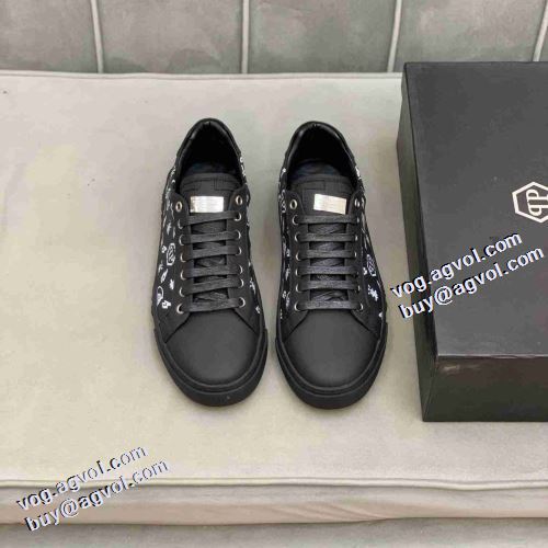 2021秋冬 フィリッププレイン PHILIPP PLEIN 4色可選 フラットシューズ  柔軟 フルグレインレザー 歩きやすい　疲れない　痛くない フィリッププレインコピー 大絶賛の履き心地!