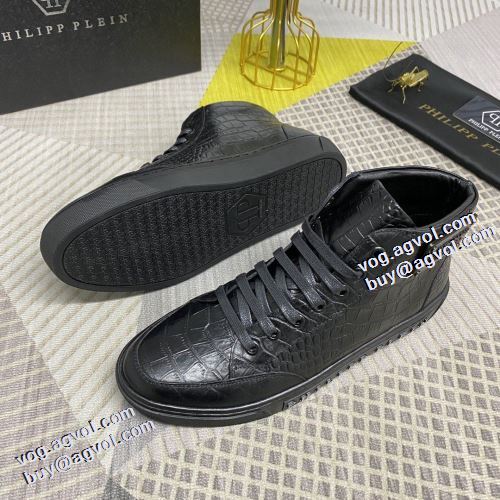 2021秋冬 フィリッププレイン PHILIPP PLEIN ハイトップシューズ フィリッププレインコピーブランド 冬用防寒 防水機能に優れ 流行を超えた定番シューズ 今買い◎得